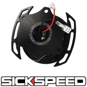 SICKSPEED ZERO-PLAY BLACK STEERING WHEEL QUICK RELEASE HUB P3 - Picture 1 of 1