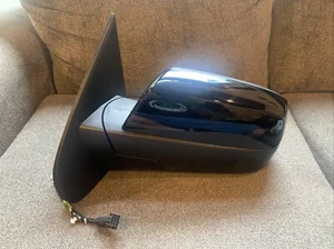 OEM Mirror Fits 2014-2018 Silverado Sierra 2500HD 3500HD Driver Side Gloss black - Picture 1 of 5