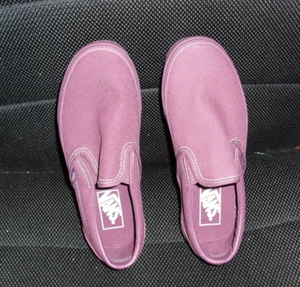 NEW VANS Mauve Purple Men's 5 Women's 6.5 Shoes Sneakers Off Wall Slip On - Picture 1 of 5