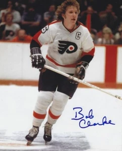 Signed 8x10 BOBBY CLARKE Philadelphia Flyers Autographed Photo - w/COA - Picture 1 of 1