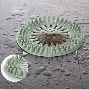 4X Durable Hair Catcher Silicone Hair Stopper Shower Drain Covers Easy to Clean