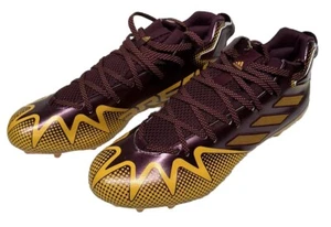 Adidas Freak 22 HP8771 Burgundy Yellow Washington Football Cleats Men’s 15 NWOB - Picture 1 of 9