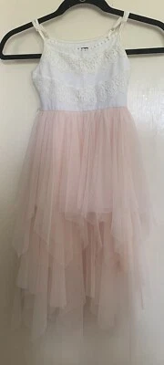 Zenzi Girls Ballerina Princess Dress w/Mesh Skirt Size S (6/6X) CHILDREN - Image 1 of 3