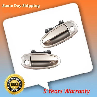 For 1995-1999 Toyota Avalon Cashmere Beige 4M9 Front Outer Door Handle 2PCS - Image 1 of 4