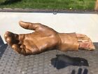 NR - Antique Lifelike,Life Sized Rubber Hand with Wood Insert