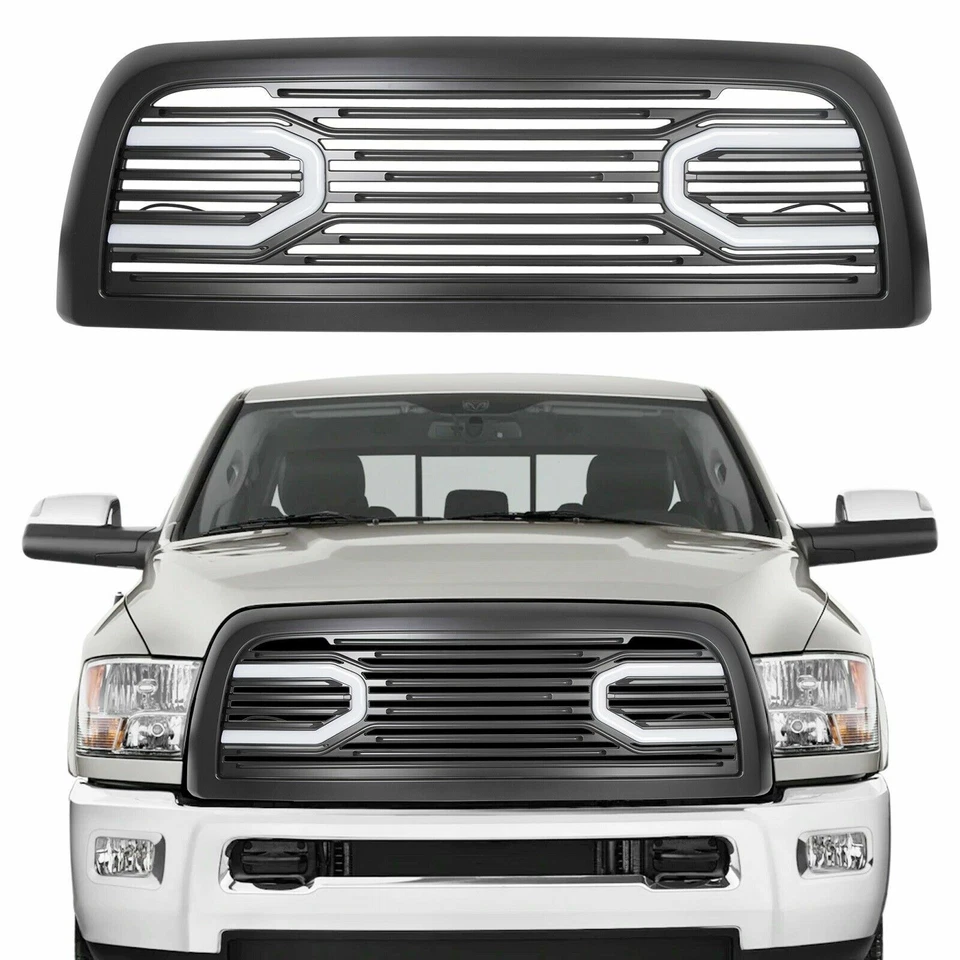 For 2010-2018 Dodge Ram 2500 3500 Big Horn Black Grille Shell & Lights 2014 2015 Foto 1 de 4