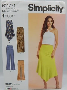 Simplicity 11771 Misses Strickröcke und Hosen ungeschnittenes Muster Größe 4-12 9751 - Bild 1 von 2