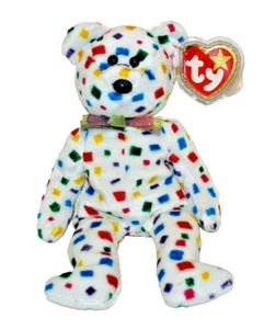 1999 ""Ty 2K"" TY ORIGINAL BEANIE BABY HAPPY NUEVO OSO MILENARIO 8,5"" CON ETIQUETAS" - Imagen 1 de 3
