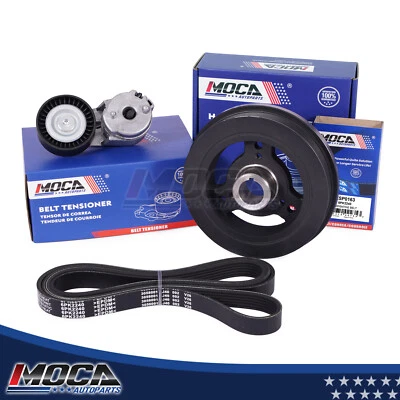 Комплект компонентов ремня гармонического балансировщика змеевика для Jeep Wrangler Grand Cherokee - Изображение 1 из 4