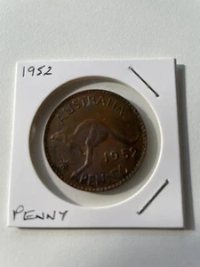 1952 Australian Penny King George VI Coin Perth - Picture 1 of 2