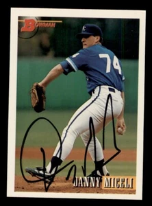 SIGNED 1993 BOWMAN #293 DANNY MICELI AUTOGRAPH KANSAS CITY ROYALS - Picture 1 of 2