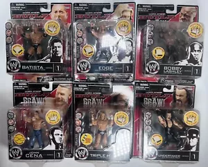 WWE Deluxe Build N Brawl Series 1 Set 6 Figures NEW Triple H, Cena, Undertaker + - Picture 1 of 2