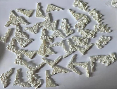 CraftBuddyUS Resin Corners Kit - 40pcs, Assorted Sizes x 4 Designs, Color Cream Foto 1 de 3