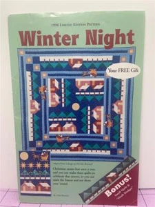 QUILTMAKER MAGAZINE Quilt Pattern 1998 Limited Edition Pattern - WINTER NIGHT - Picture 1 of 2
