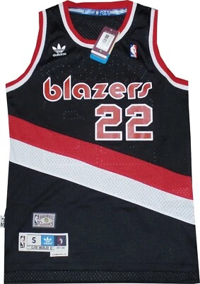 Clyde Drexler Portland Trail Blazers 阿迪达斯 Swingman 球衣 7484A 清仓男式 — 第 1/4 张图片