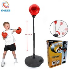 Children Kid Standing Junior Boxing Punch Bag Ball With Gloves Play Set