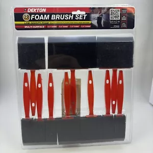 10pcs Dekton Multi-Surface Foam Brushes Set for Varnishing & Staining Wood - New - Picture 1 of 4