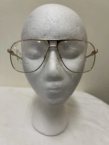 Vintage ANTONIO LEONARDO CARLO Gold Frame Eyeglasses 58-20-145 #y75 - Picture 1 of 21