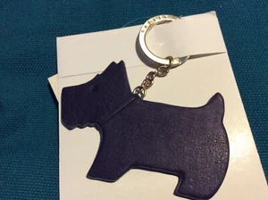 BNWT New Radley Leather Keyring - My Radley Dog - Purple Scottie Dog - Picture 1 of 3
