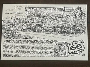 POSTAL - WALDMIRE ROUTE 66, MOTHER ROAD, BETWEEN KINGMAN & OATMAN, ARIZONA #20 - Imagen 1 de 2