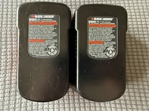 2 Genuine Black and Decker 18v batteries Single Source System - Picture 1 of 6