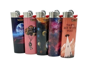 15 X Large BIC Lighter Pictured Different Patterns . FREE SHIPPING - Picture 1 of 3