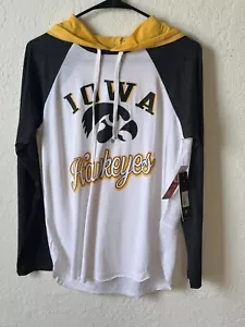 Women's-G-III 4Her by Carl Banks White Iowa Hawkeyes Small Hoodie New w/ Tags - Picture 1 of 4