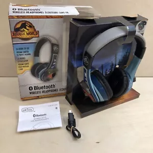 KIDdesigns Noise Cancelling Wireless Bluetooth Kids Headphones - Jurassic World - Picture 1 of 9