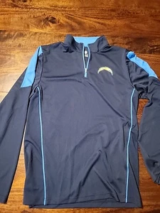San Diego LA Chargers Herren XL Reißverschluss Pullover Athletik NFL Team Sweatshirt EUC - Bild 1 von 4