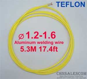 MIG MAG PTFE Liner 1.2-1.6 Welding Wire Euro Connectors 5.3M 17.4ft  - Picture 1 of 2