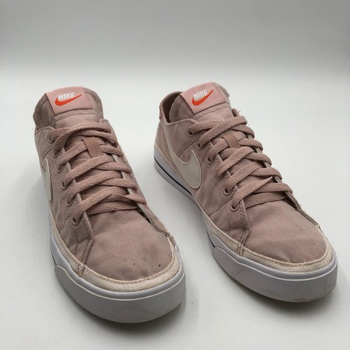 Nike Court Legacy scarpe casual da donna taglia 8 5 rosa tela stringate CZ0294 602