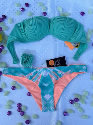 RIP CURL Bandeau Bikini Set Größe S Cup XS - Bild 1 von 2