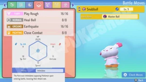 Huevo Snubbull Brillante Normal 6IV - Pokémon Diamante Brillante y Perla Brillante - Imagen 1 de 1