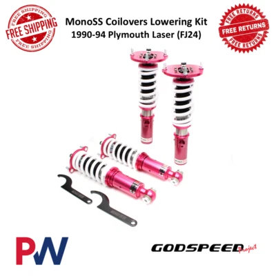 Godspeed MonoSS 线圈降低套件前后适用于 1990 - 1994 年普利茅斯激光器 — 第 1/4 张图片
