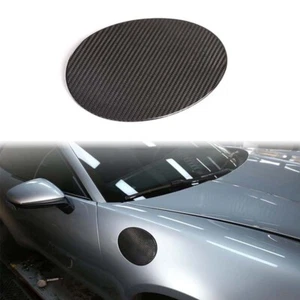Real Carbon Fiber Fuel Tank Cap Cover Trim for Porsche 911 992 2019-2023 - Picture 1 of 6
