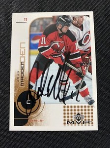 2002-03 Upper Deck MVP Hockey Autograph #107 John Madden Auto New York Devils