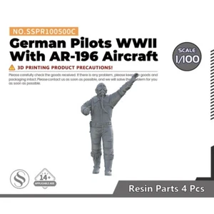 SSMODEL SSPR100500C 1/100 German Pilots WWII FOR AR-196 Aircraft - Picture 1 of 3