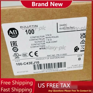 100-C43EJ10 Neu Allen Bradley IEC 43A Schütz 24VDC 100C43EJ10 werkseitig versiegelt - Bild 1 von 4