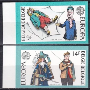 Bélgica 1981 Yvert #2006/07 Europa perforada CEPT MNH VF - Imagen 1 de 2
