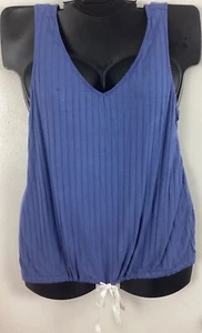Abbigliamento salotto senza maniche Cacique Lane Bryant collo a V a costine blu nuovo senza etichette - Foto 1 di 10