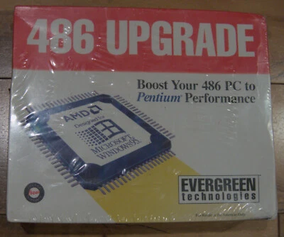 NOS Evergreen Technologies 586 AMD 5X86 133MHz Socket 3 Overdrive - Image 1 of 4