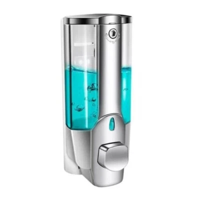 Dispensador de jabón montado en la pared 350 ml dispensador de champú para oficina en casa hotel. Foto 1 de 4