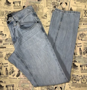 EMPYRE Skeletor Herren Whitewash Denim Slim Straight Leg Jeans Gr. 28 - Bild 1 von 7