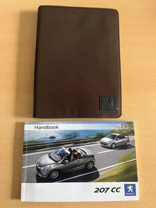 PEUGEOT 207CC OWNERS MANUAL AND WALLET 2007-2014 HANDBOOK GUIDE - Picture 1 of 1