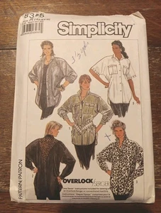 Simplicity 8355 Misses locker sitzendes Hemd Muster Größe 12-14-16 ungeschnitten FF  - Bild 1 von 5