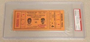 SONNY LISTON & FLOYD PATTERSON 1963 BOXING CHAMIONSHIP FULL TICKET PSA AUTHENTIC - Bild 1 von 4