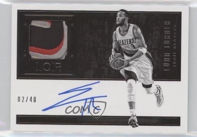2016-17 Panini Noir Auto Prime Black and White /40 Evan Turner #8 Auto - Image 1 of 2