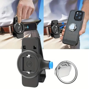 Comfortable Bounce-Proof Hands-Free Sturdy Snap Closure Running Phone Waist Clip - Picture 1 of 8