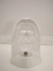 Busto de Jesús Iluminado Blanco Cerámica Probado y Funcionando.  9" de alto  - Imagen 1 de 5