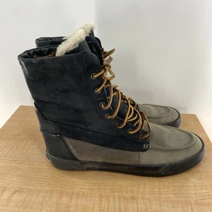 Polo Ralph Lauren Hombres Botas Declan Cuero Marrón Forro Sherling Talla 12 D - Imagen 1 de 7